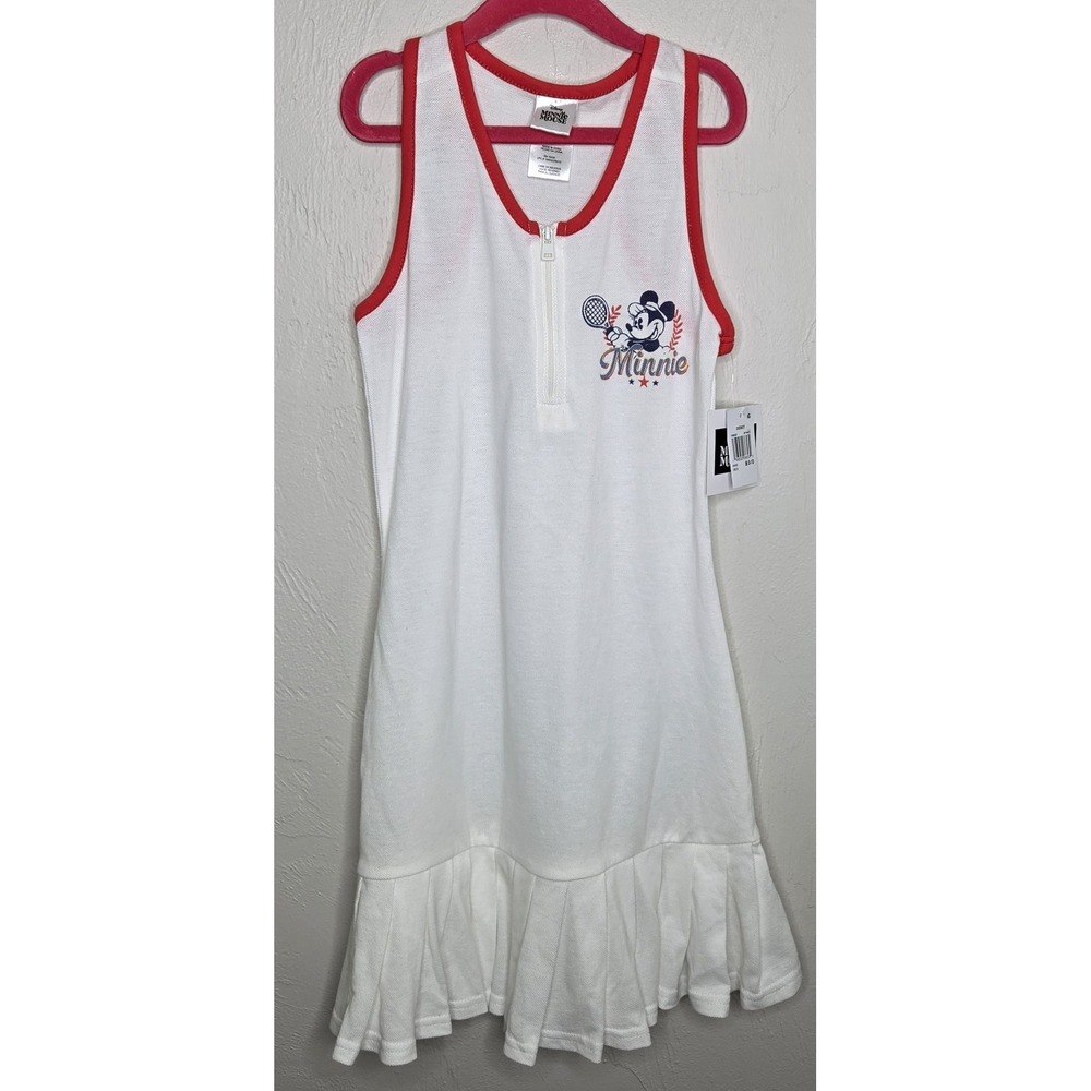 *NEW w/Tags Minnie‎ Mouse Tennis Dress Girls Size 8-10 Medium Disney Sleeveless